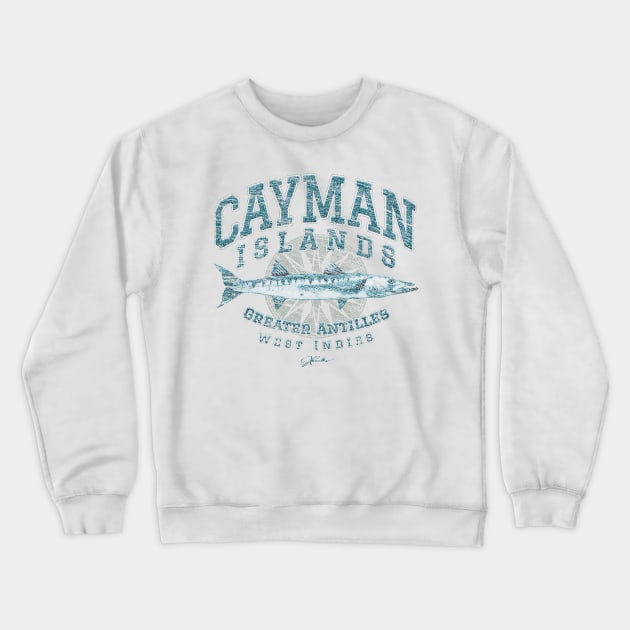 Cayman Islands Great Barracuda Crewneck Sweatshirt by jcombs